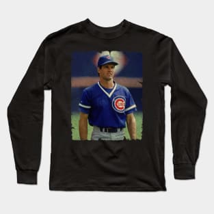 Ryne Sandberg in Chicago Cubs Long Sleeve T-Shirt